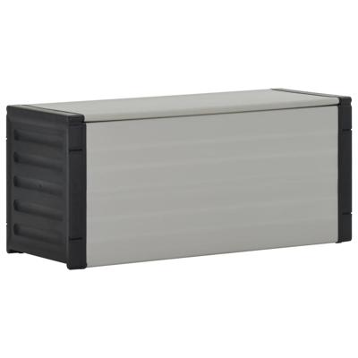 VidaXL Tuinafvalbak 85x34x40 cm grijs