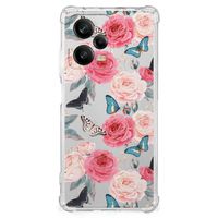 Xiaomi Redmi Note 12 Pro Plus Case Butterfly Roses