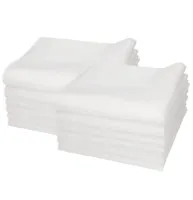 Dames 12 stuks - Zakdoeken Wit - Stoffen katoenen zakdoeken