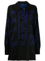 JC de Castelbajac Pre-Owned chemise oversize imprimée - Noir