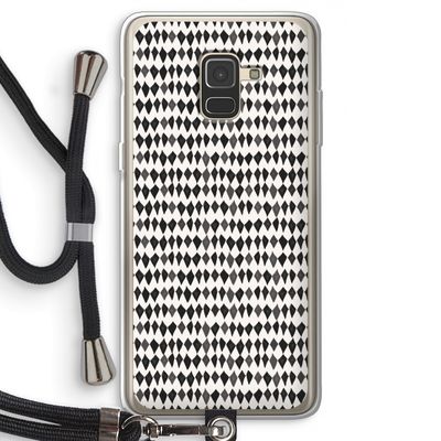 Crazy shapes: Samsung Galaxy A8 (2018) Transparant Hoesje met koord