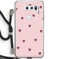 Hartjes: LG V30 Transparant Hoesje met koord
