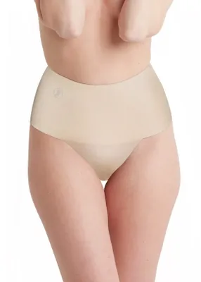Corrigerende string - Sleek Smooth Thong - Shapewear string - Zwart - Huidskleur