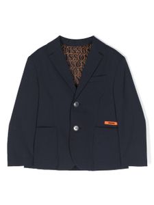 Missoni Kids blazer à patch logo - Bleu