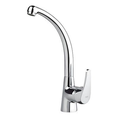 Keukenkraan Tres ECO | Opbouw | 360° Draaibaar | Mengkraan | 1-hendel | Rond | Chroom