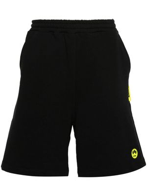 BARROW short de sport à visage appliqué - Noir