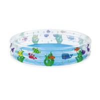 Bestway Opblaasbaar Kinderzwembad 3 Ringen Transparant Zeeleven 152x30 cm +2 Jaar Tuin 51004