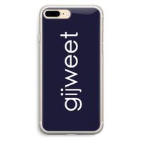 Gijweet: iPhone 7 Plus Transparant Hoesje