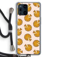 You Had Me At Pizza: Oppo Find X3 Transparant Hoesje met koord