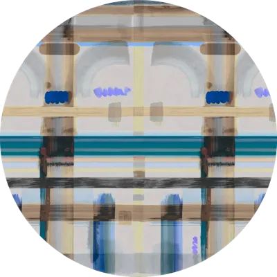 Moooi Carpets - Rond Vloerkleed Corinthian Check - Round Cobolt Wool -