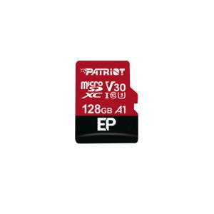 Patriot EP Series microSDXC 128 GB geheugenkaart UHS-I U3, Class 10, V30, A1, Incl. SD Adapter