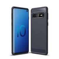 Geborsteld textuur koolstofvezel TPU Case voor Galaxy S10