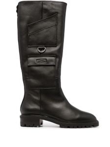 Senso bottes Mikki II en cuir - Noir