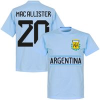 Argentinië Mac Allister 20 Team T-Shirt - thumbnail