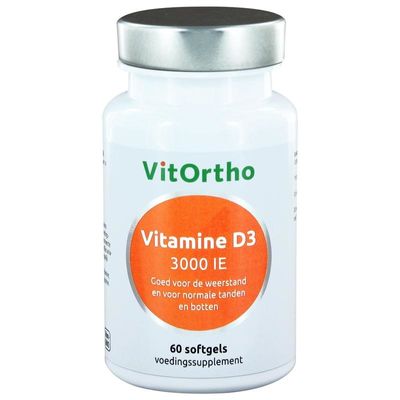 VitOrtho Vitamine D3 3000IE (60 softgels)