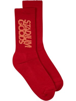STADIUM GOODS® chaussettes à logo imprimé - Rouge