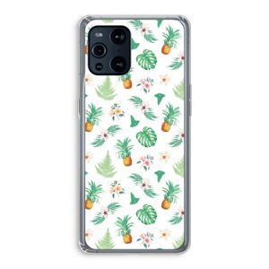 Ananas bladeren: Oppo Find X3 Pro Transparant Hoesje