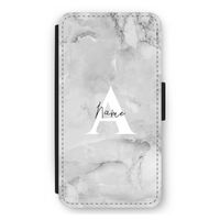 Ivory Marble: iPhone 12 mini Flip Hoesje