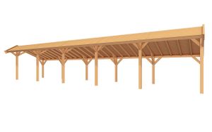 YARD Outdoor SUBLIME Kapschuur - 1500x300 cm Douglashout- Kapschuurdak- - YARD Outdoor