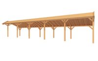 YARD Outdoor SUBLIME Kapschuur - 1500x300 cm Douglashout- Kapschuurdak- - YARD Outdoor