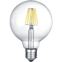 LED Lamp - Filament - Trion Globin - E27 Fitting - 8W - Warm Wit 2700K - Dimbaar - Transparent Helder - Glas