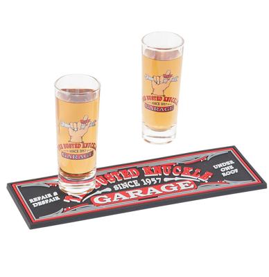 The Busted Knuckle Garage Shot glaasjes Cadeau Set