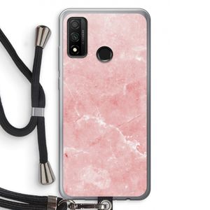Roze marmer: Huawei P Smart (2020) Transparant Hoesje met koord
