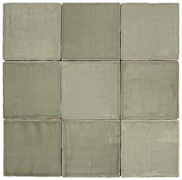 Roca St Tropez FHWE06P211 Wandtegel 130X130 Verde 8,5mm Glans