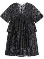 GANNI robe courte en tulle - Noir