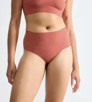Zero Feel taille slip dames 2.0 - High waist - Hoge naadloze dames onderbroek - Katoenen kruisje - Schijnt niet door - Zwart - Huidskleur - Donkerblauw