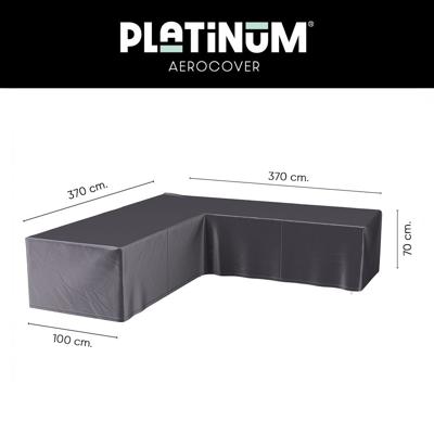 Platinum Aerocover L vormige loungesethoes 370x370x70h cm.