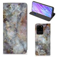 Samsung Galaxy S20 Ultra | Standcase | Marmer Grijs