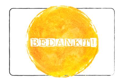 Kaartje - Bedankt!