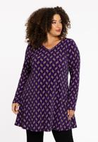 Yoek Tuniek wide bottom FOULARD | Paars | Maat 42/44