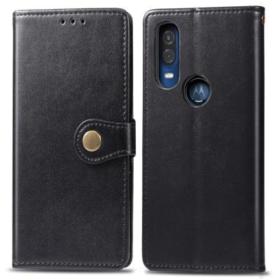 Retro effen kleur lederen gesp mobiele telefoon bescherming lederen draagtas met Lanyard & fotolijstjes & kaartsleuf & portemonnee & beugel functie vo