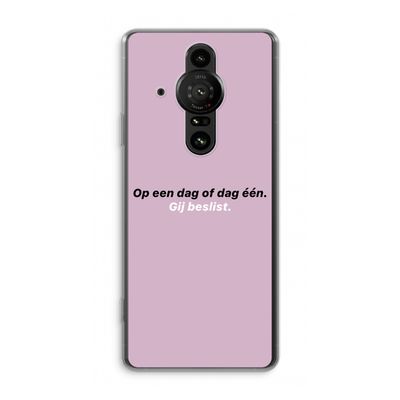 gij beslist: Sony Xperia Pro-I Transparant Hoesje