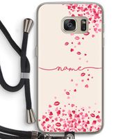 Hartjes en kusjes: Samsung Galaxy S7 Transparant Hoesje met koord Hartjes en kusjes: Samsung Galaxy S7 Transparant Hoesje met koord
