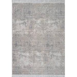 Vintage vloerkleed Smuk grijs met franjes 160x230cm