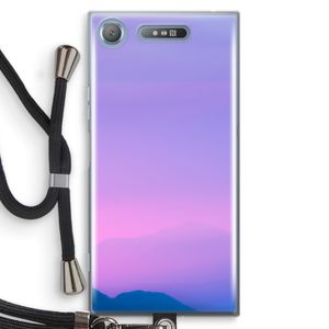 Sunset pastel: Sony Xperia XZ1 Transparant Hoesje met koord