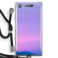 Sunset pastel: Sony Xperia XZ1 Transparant Hoesje met koord