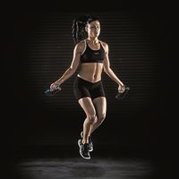 Draadloos Springtouw - Digitaal Display met Calorieteller, Sprongenteller en Snelheids/meter - Cordless Jump Rope - - thumbnail