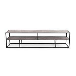 Tv-meubel 'Luuk' 200cm, kleur zwart / beton