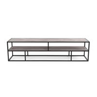 Tv-meubel 'Luuk' 200cm, kleur zwart / beton