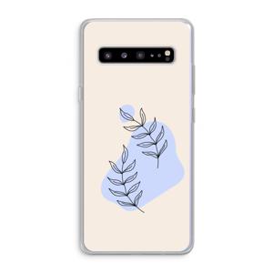 Leaf me if you can: Samsung Galaxy S10 5G Transparant Hoesje