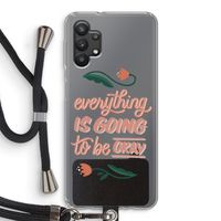 Optimistic flower girl: Samsung Galaxy A32 5G Transparant Hoesje met koord