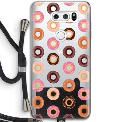 Donuts: LG V30 Transparant Hoesje met koord
