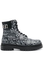 Philipp Plein bottines à motif cachemire - Noir - thumbnail