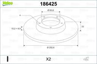 Valeo Remschijven 186425 - thumbnail