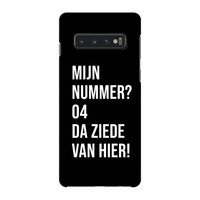 Da ziede van hier - Zwart: Samsung Galaxy S10 4G Volledig Geprint Hoesje