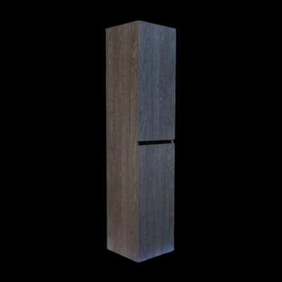 Kolomkast Sanilux Trendline Met Greeplijst Mat Zwart 160x35x35 cm Silver Oak Sanilux
